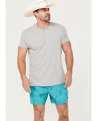 Rock & Roll Denim Men's Caribbean Long Horn Stretch Volley Shorts