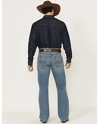 Ariat Men's M4 Corralitos Louis Light Wash Relaxed Bootcut Rigid Denim Jeans