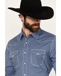 Wrangler 20X Men's Advanced Comfort Geo Print Long Sleeve Snap Western Shirt