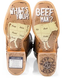 Tin Haul Men's Barbed Wire Butcher Shop Western Boots - Broad Square Toe