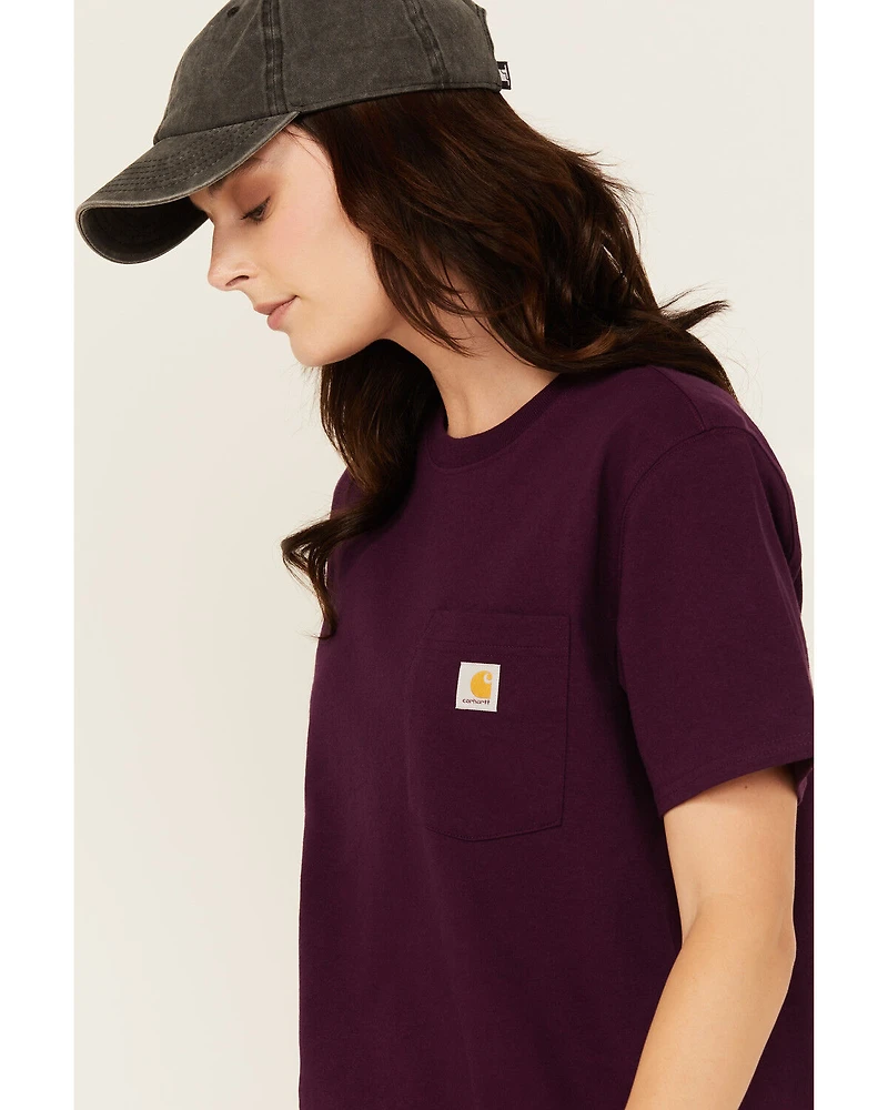 Carhartt Women's Loose Fit Heavyweight Short Sleeve Pocket Tee