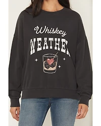White Crow Women's Whiskey Weather Graphic Crewneck