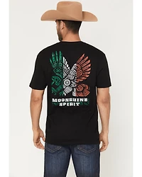 Moonshine Spirit Men's Mexico Eagle Short Sleeve Graphic T-Shirt