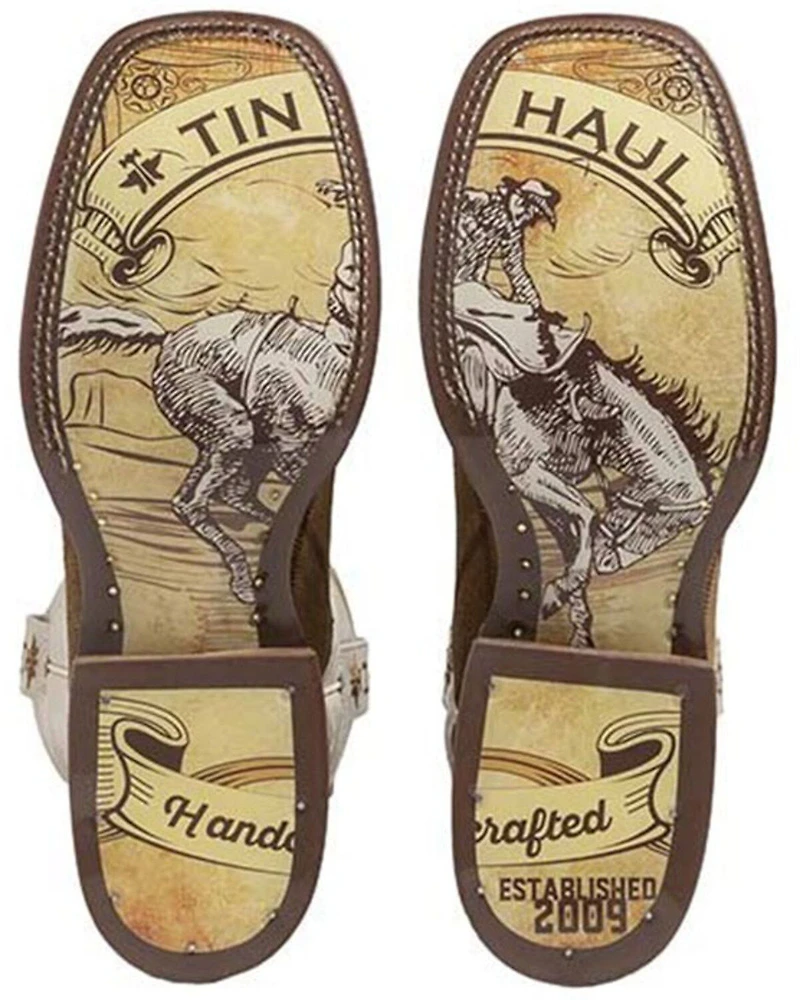 Tin Haul Men's Power Surge Western Boots - Broad Square Toe