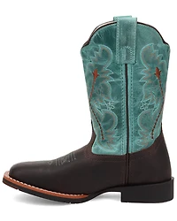 Dan Post Little Girls' Salina Western Boots - Broad Square Toe