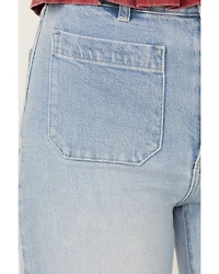 Rolla's Women's Boot Barn Exclusive Bluebird Light Wash High Rise Sailor Wide Leg Stretch Denim Jeans