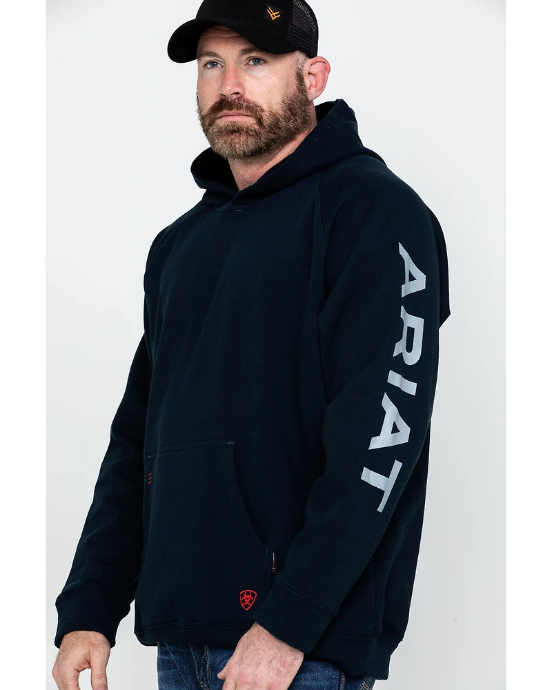 Ariat Men's FR Primo Fleece Logo Hooded Work Sweatshirt - Big