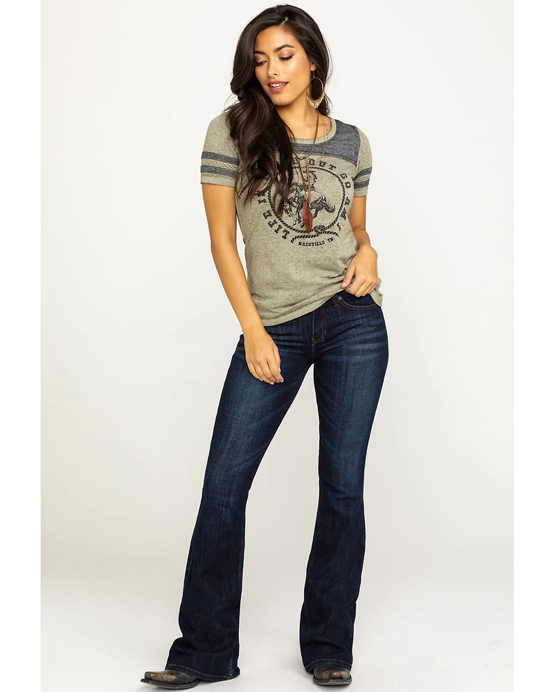 Idyllwind Women's Rebel Mid Rise Bootcut Stretch Denim Jeans