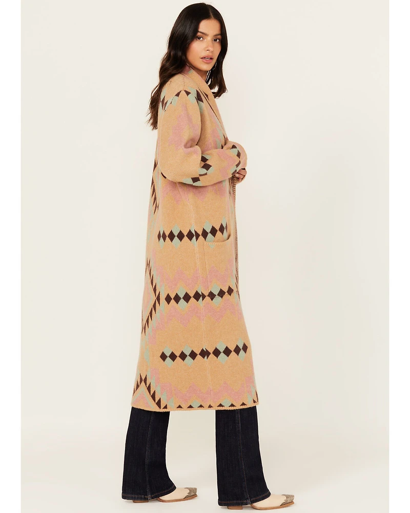 Ariat Women's Southwestern Geo Print Duster Sweater