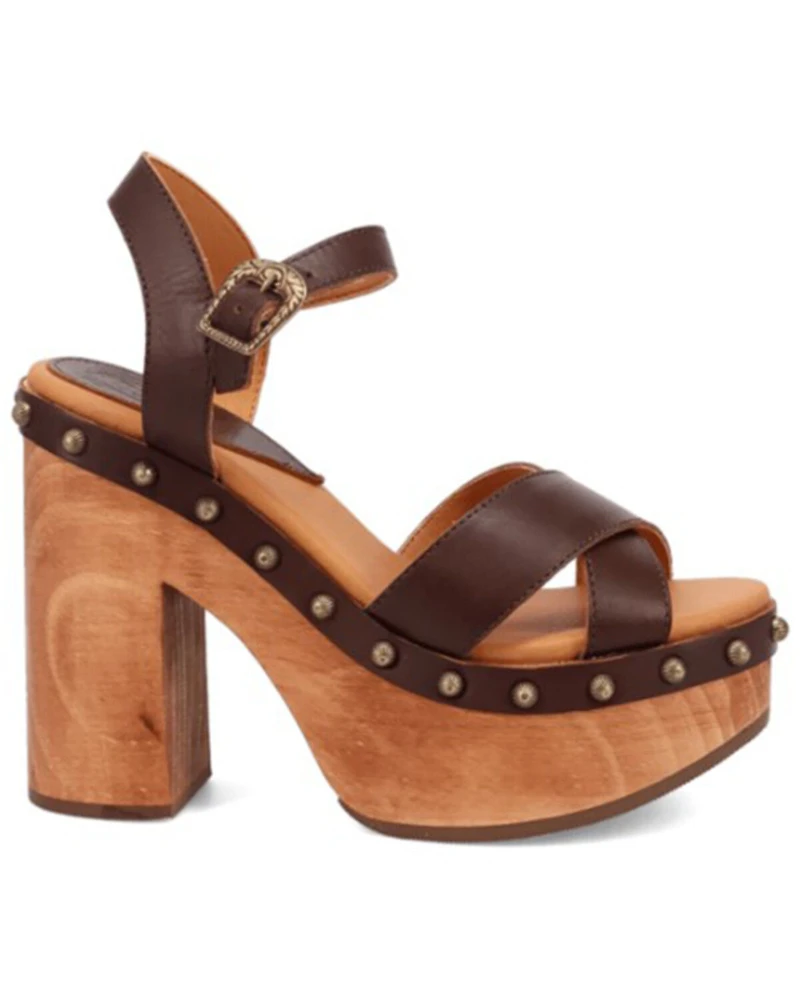 DIngo Women's Lotus Wooden Sandals