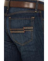 Cinch Men's Jesse Dark Stonewash Slim Straight Performance Stretch Denim Jeans