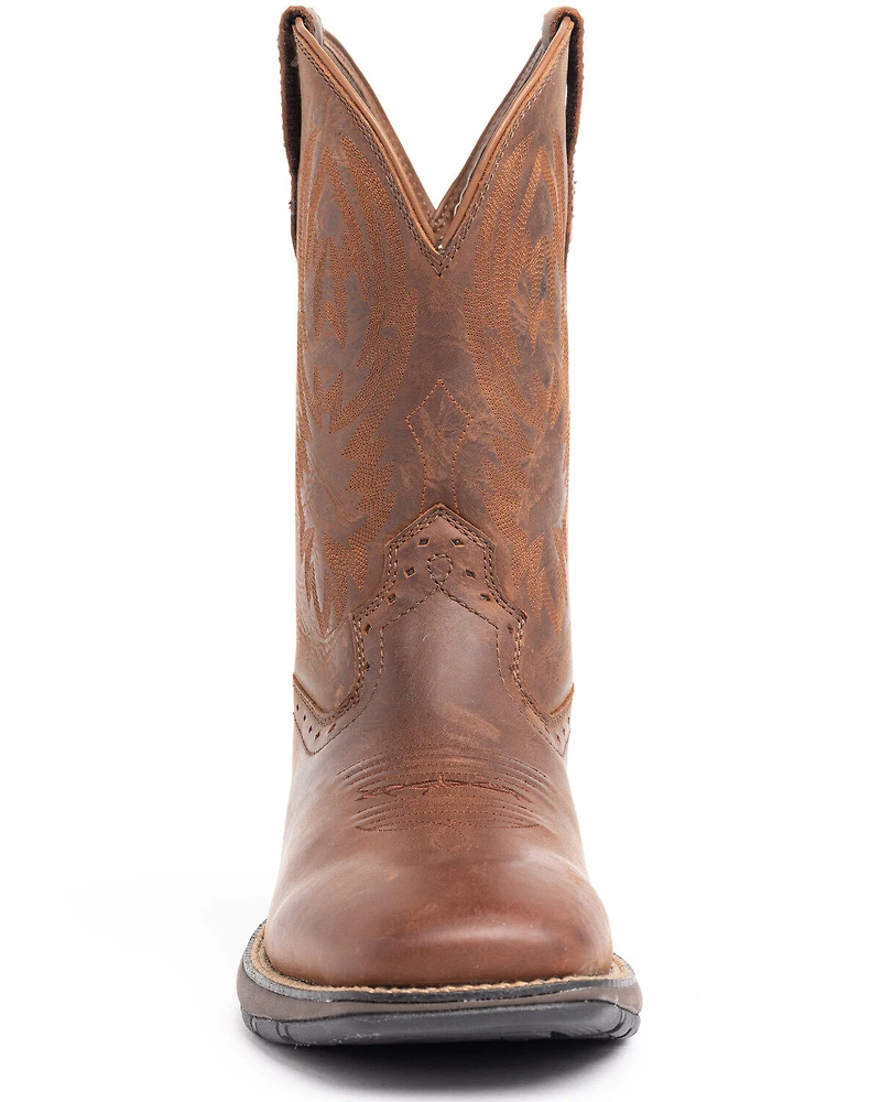 Brothers and Sons Men's Fishing Lite Western Performance Boots - Broad Square Toe