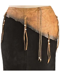 Kobler Leather Women's & Fringe Sioux Suede Skirt