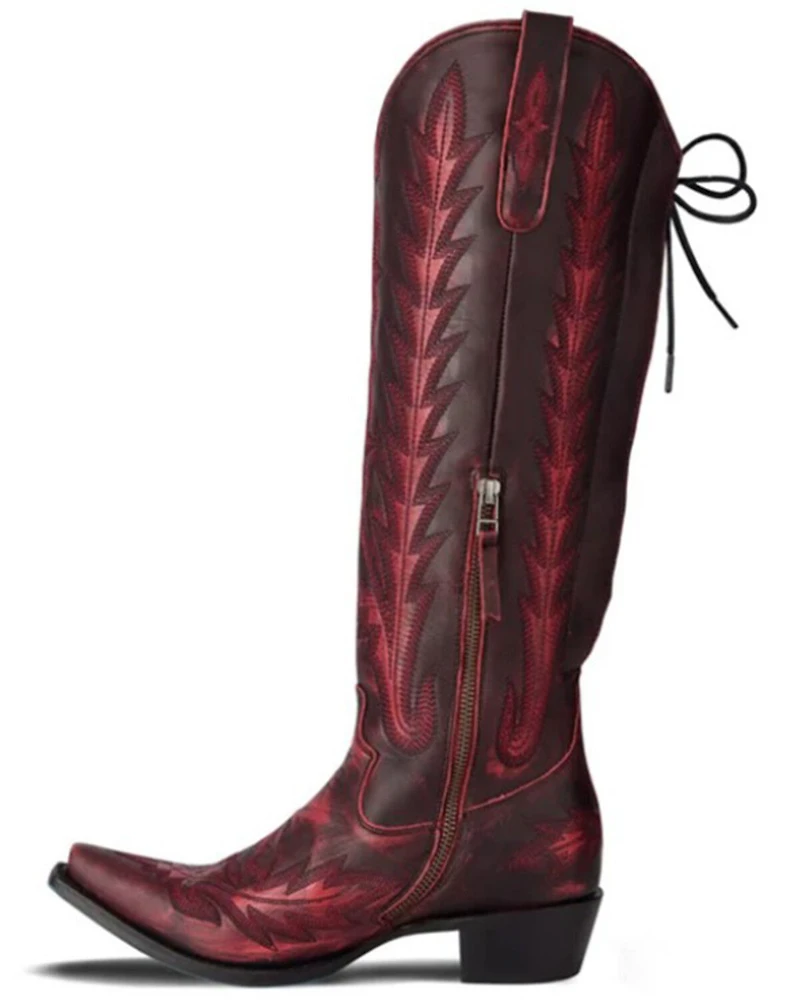 Lane Women's Lexington Knee High Corset Western Boots