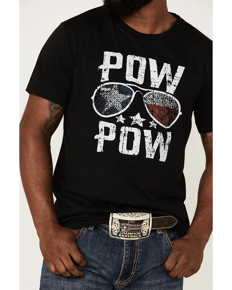 Dale Brisby Men's Pow Sunglasses Graphic Short Sleeve T-Shirt