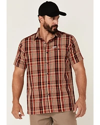 Columbia Men's Lakeside Trail Large Plaid Short Sleeve Button Down Western Shirt