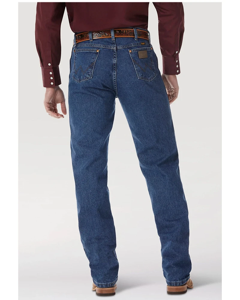 Wrangler Men's Medium Wash High Rise Original Cowboy Bootcut Jeans - Tall