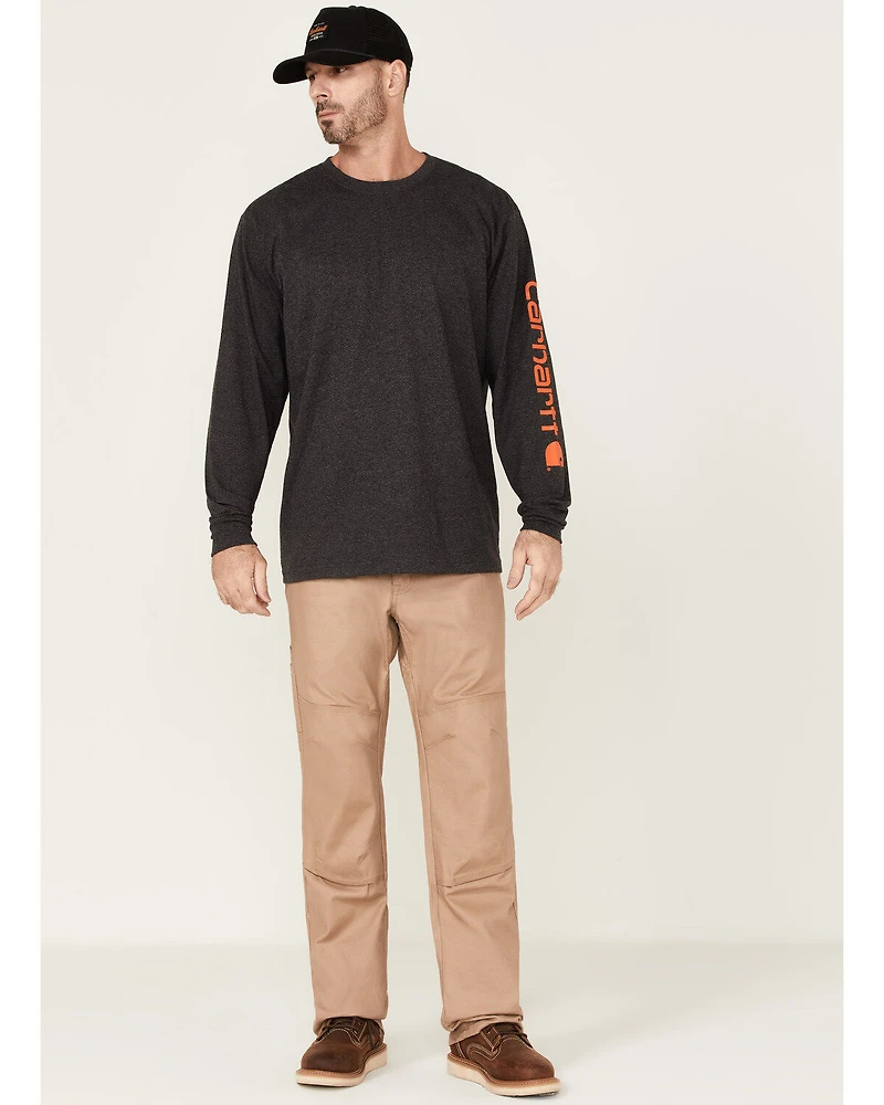 Carhartt Men's Loose Fit Heavyweight Long Sleeve Logo Graphic Work T-Shirt