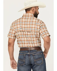 Carhartt Men's Force® Sun Defender™ Relaxed Fit Lightweight Plaid Print Short Sleeve Button-Down Work Shirt