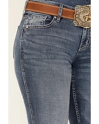 Shyanne Women's Shay Mid Rise Bootcut Performance Stretch Denim Jeans