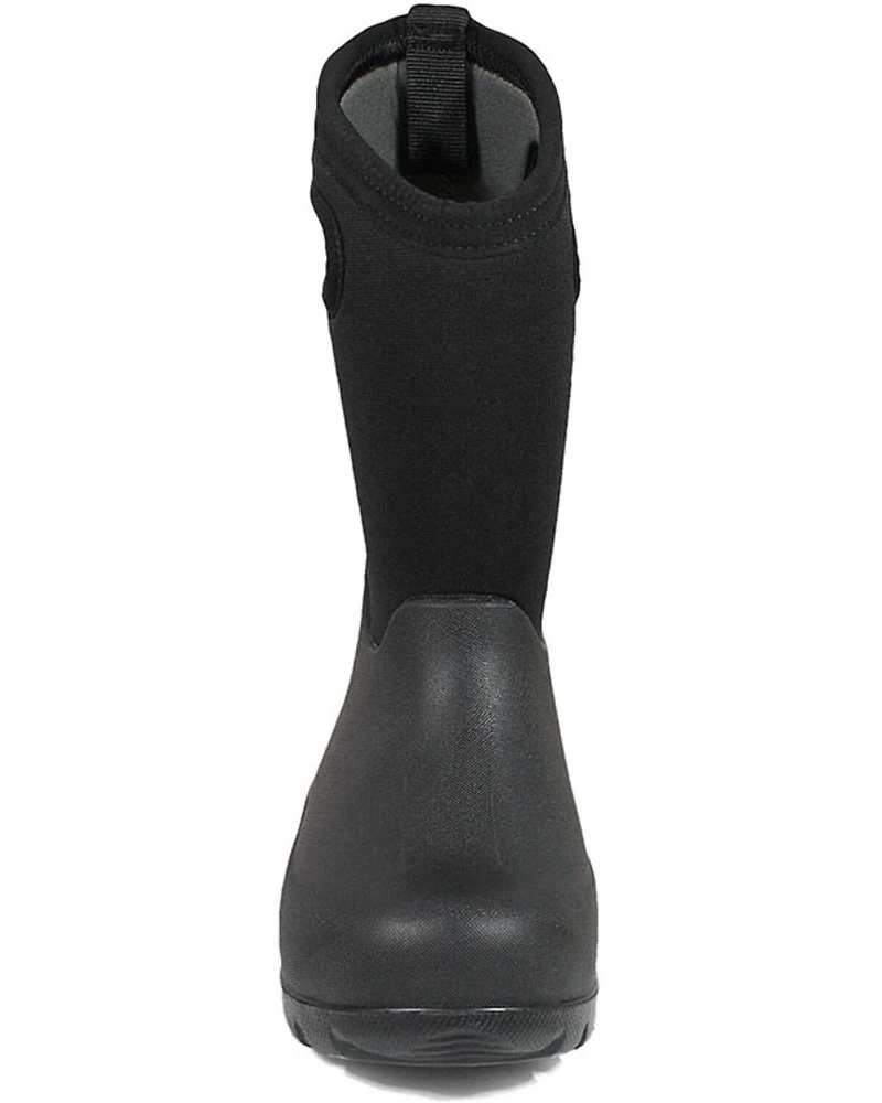 Bogs Boys' Neo Classsic Black Outdoor Boots - Round Toe