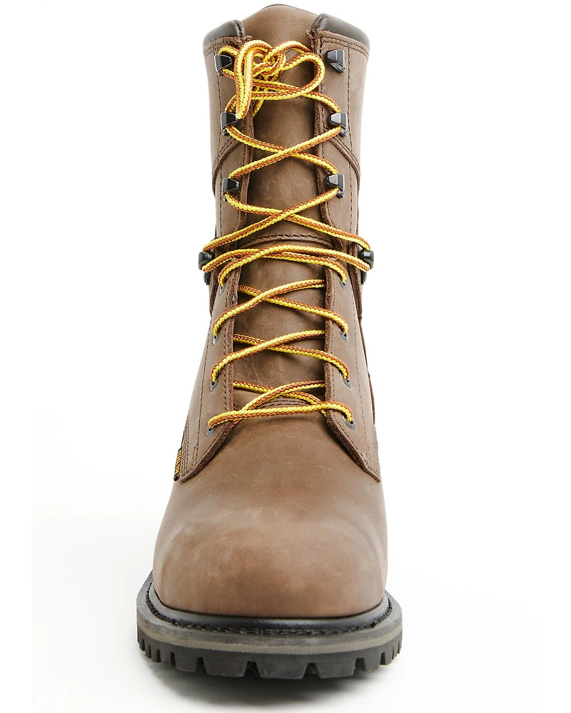 Hawx Men's 8" Logger Lace-Up Waterproof Work Boot - Steel Toe