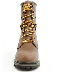 Hawx Men's 8" Logger Lace-Up Waterproof Work Boot - Steel Toe