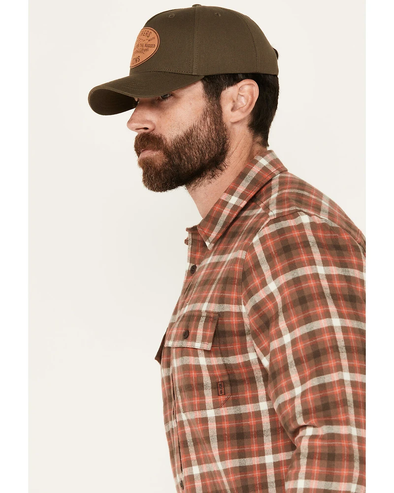 Brothers and Sons Men's Bosque Everyday Plaid Print Long Sleeve Button Down Flannel Shirt