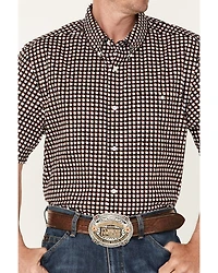 RANK 45® Men's Bruiser Geo Print Button-Down Western Shirt