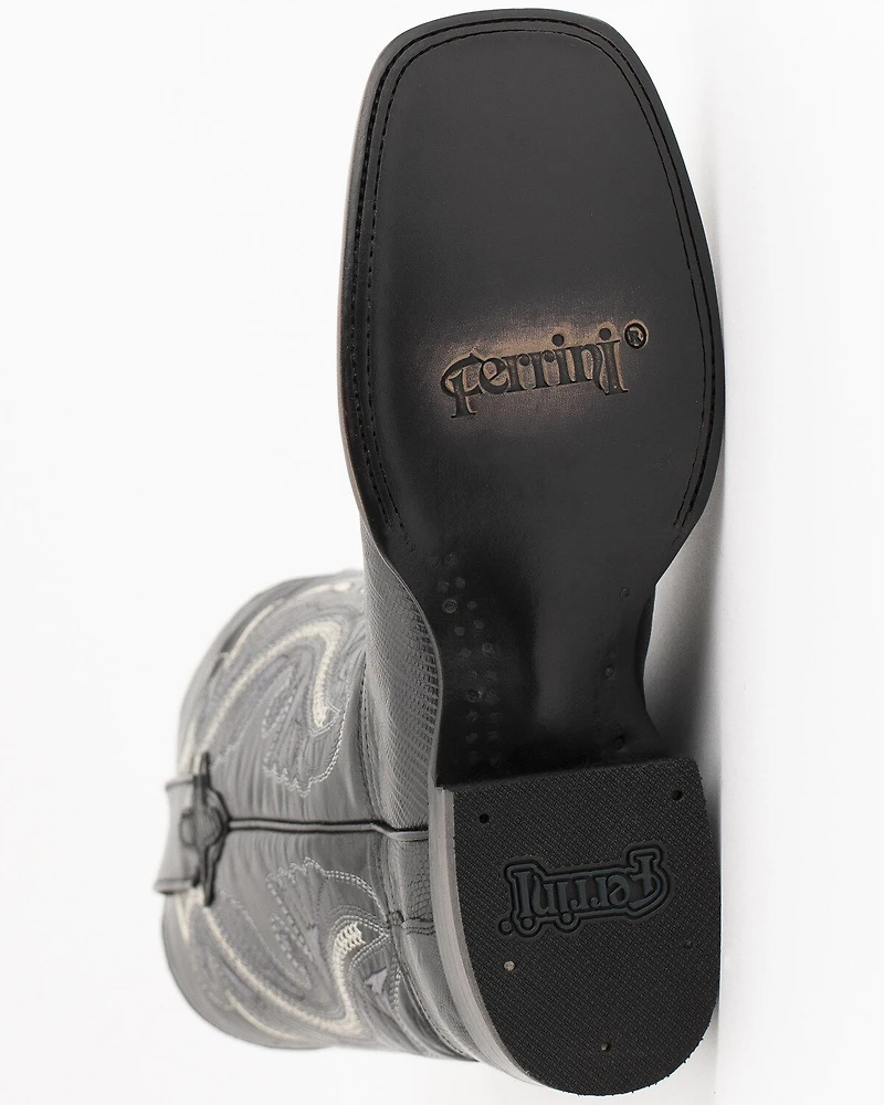 Ferrini Men's Lizard Western Boots - Square Toe