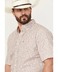 Ariat Men's Chapman Printed Short Sleeve Button-Down Western Shirt - Tall