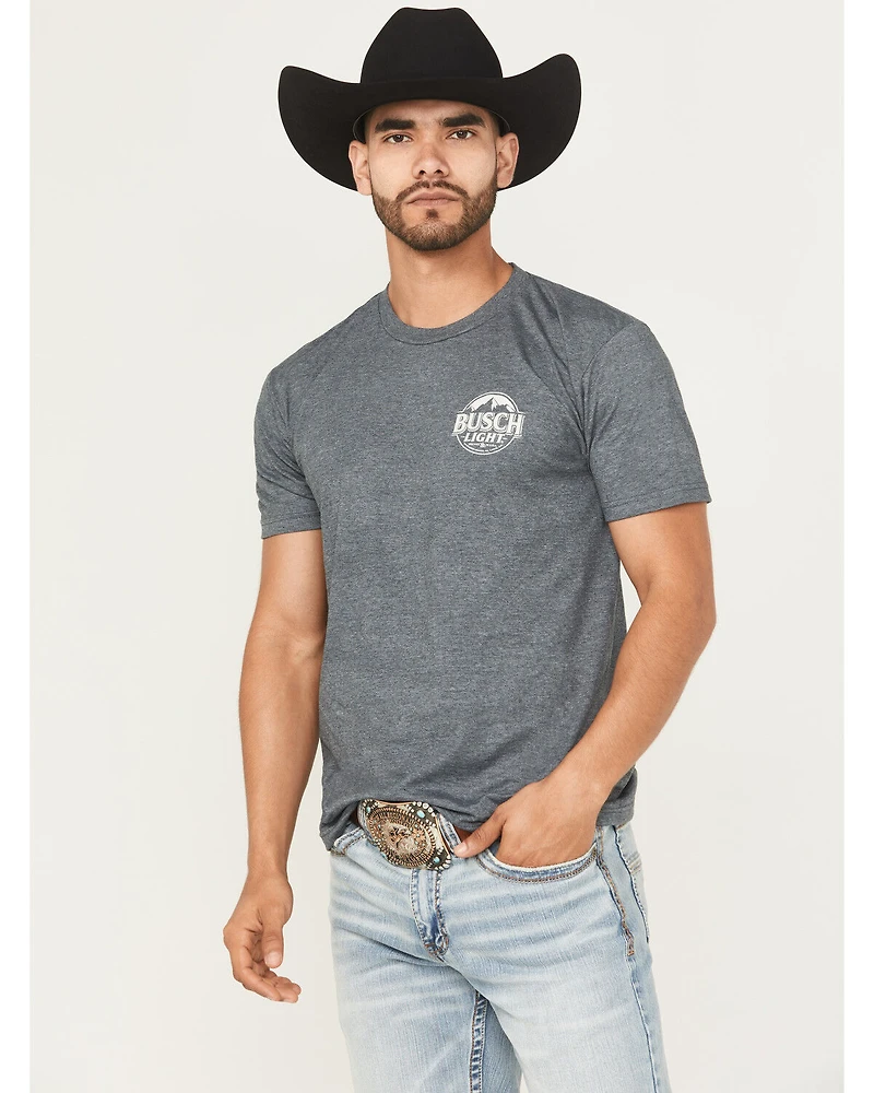 Buckwear Men's Busch Desert Beer Short Sleeve Graphic T-Shirt