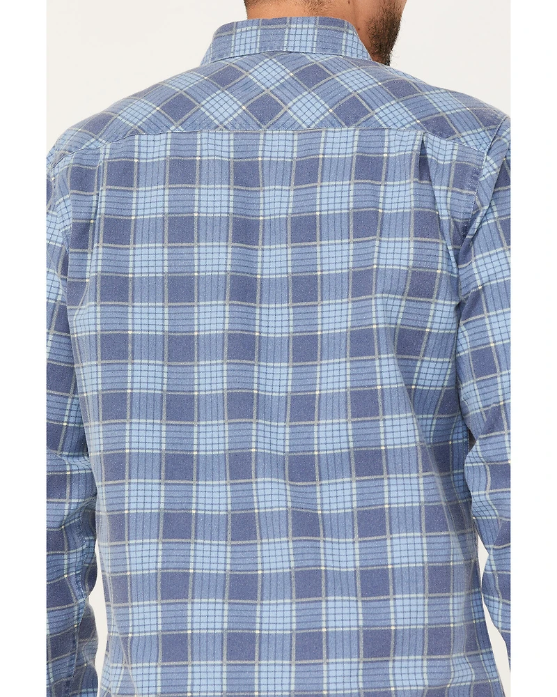 Brixton Men's Bowery Summer Weight Long Sleeve Button Down Shirt