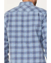 Brixton Men's Bowery Summer Weight Long Sleeve Button Down Shirt