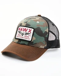 Hawx Men's Camo Print Recreation Logo Patch Ball Cap