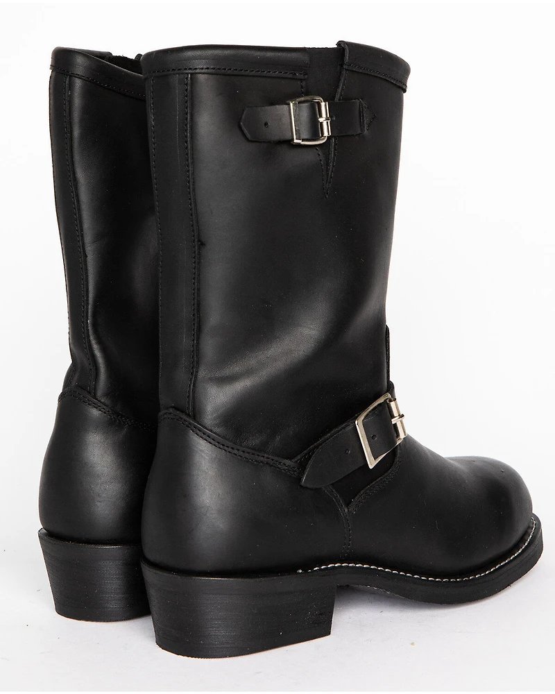 Brothers and Sons Men's Engineer Motorcycle Boots - Round Toe