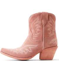Ariat Women's Chandler Suede Western Booties - Snip Toe