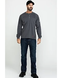 Ariat Men's FR Air Henley Long Sleeve Work Shirt - Tall