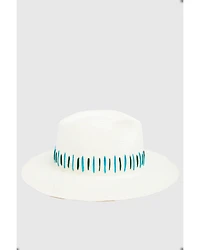 Nikki Beach Women's Raine Straw Fedora