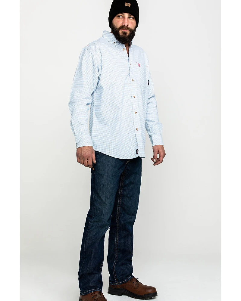 Ariat Men's FR Solid Durastretch Long Sleeve Work Shirt - Big