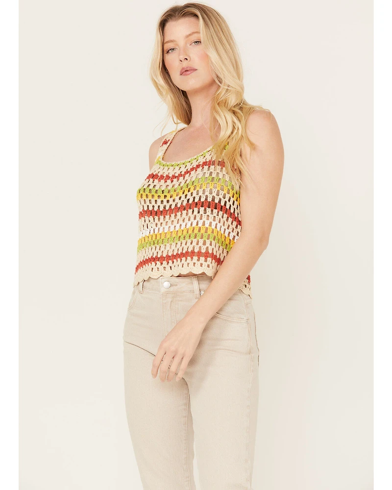Sadie & Sage Women's Multicolored Sweater Tank