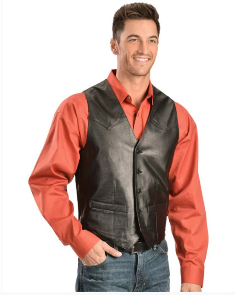 Scully Men's Basic Lambskin Vest