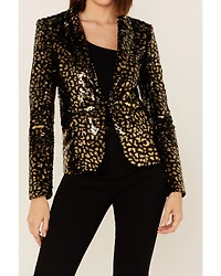Any Old Iron Women's Sequin Scale Blazer Jacket