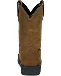 Justin Men's Trencher Pull-On Work Boots - Steel Toe