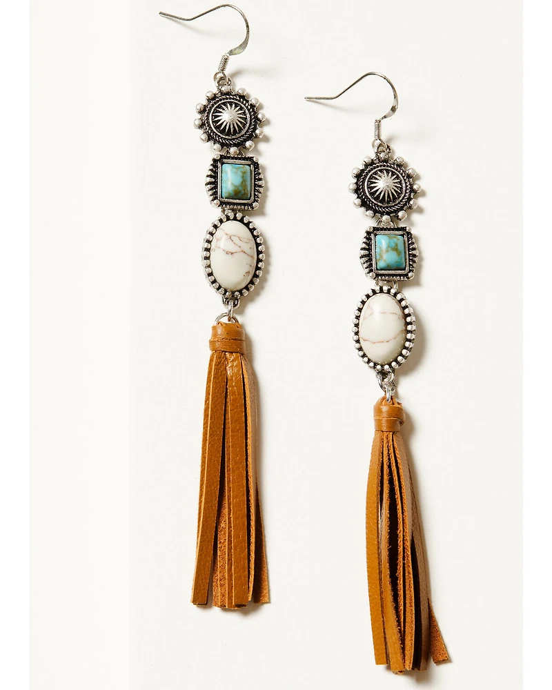 Idyllwind Women's Arlington Multi-Stone Fringe Earrings
