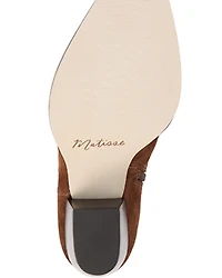 Matisse Women's Bellamy Suede Tall Western Boots - Round Toe