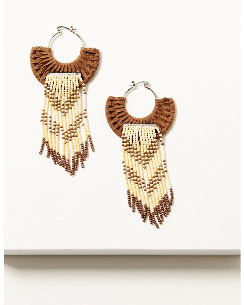 Shyanne Women's Heritage Valley Beaded Fringe Earrings