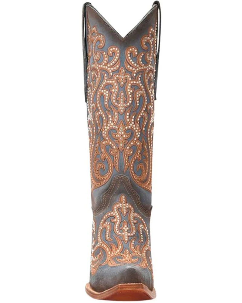 Corral Women's Embroidered Overlay Western Boots - Snip Toe