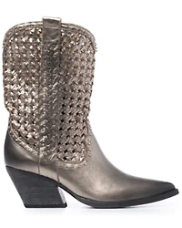 Golo Women's Reverse Woven Shaft Western Fashion Boots - Snip Toe