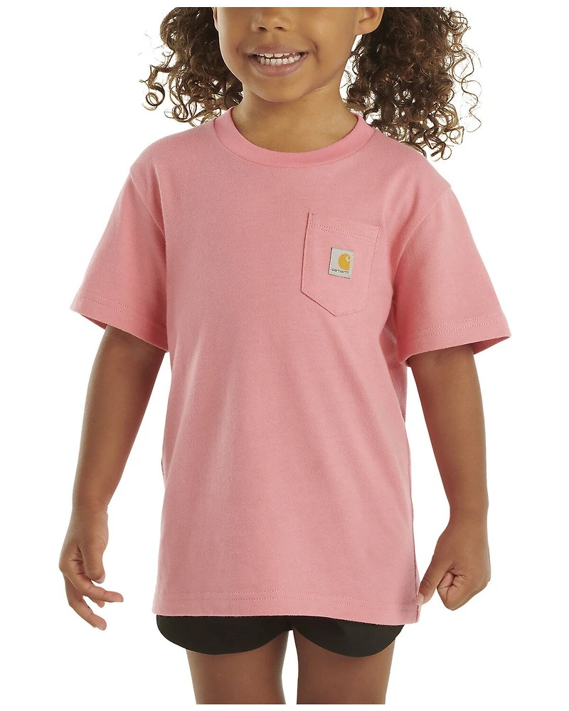 Carhartt Girls' Short Sleeve Pocket Tee